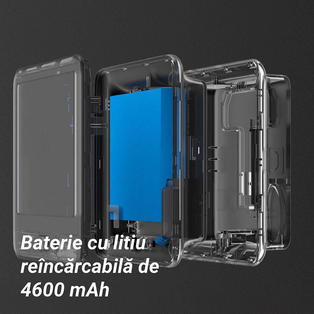 Sonerie video wireless EZVIZ HP4, 2MP, 1080p, IR 3 metri, baterie de 4600 mAh, ecran color de 4,3", unghi larg de 155, negru
