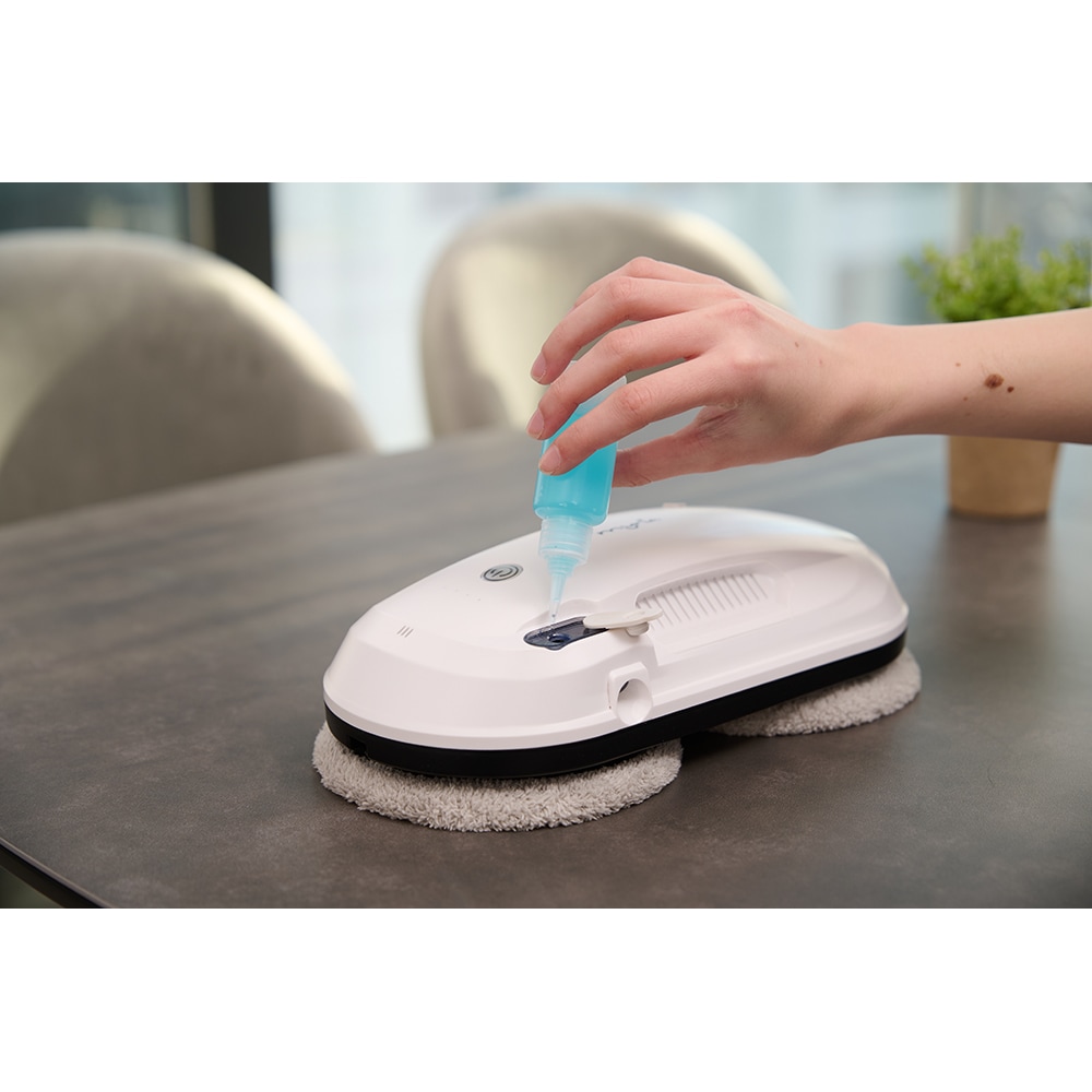 Aspirator robot geamuri MYRIA MY4561, 24V, autonomie max 20 min, Wi-Fi, alb-gri
