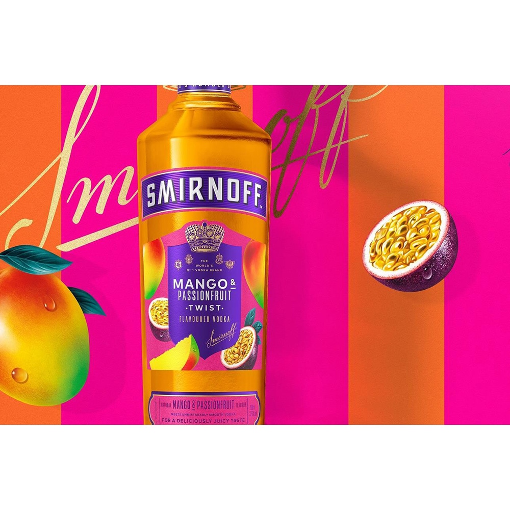 Vodka Smirnoff Mango & Passion Fruit, 0.7L