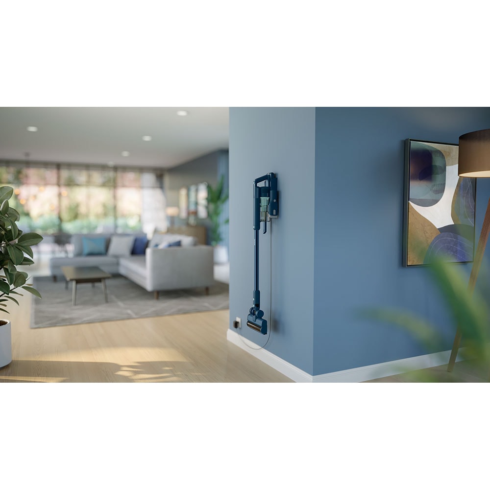 Aspirator vertical PHILIPS Seria 5000 XC5041/01, 0.27l, 25.2V, autonomie max 60 min, mod Aqua, albastru inchis-negru