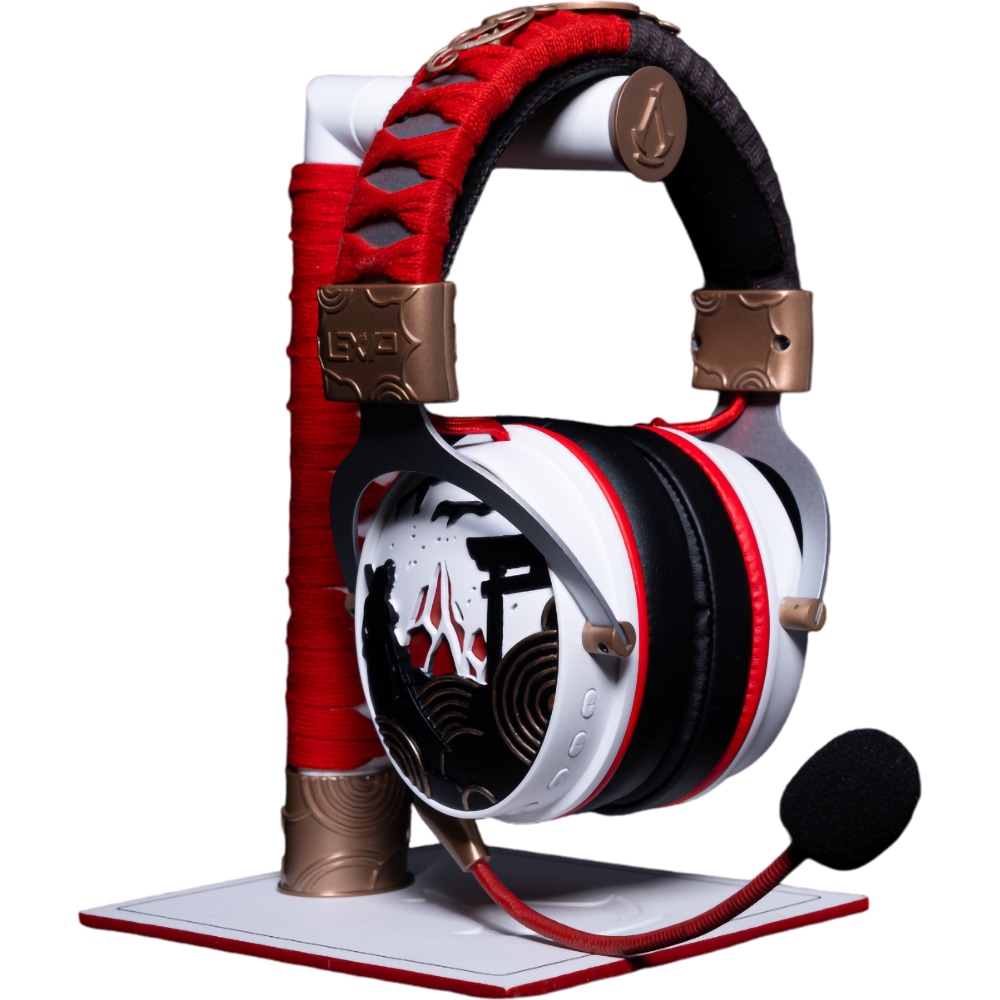 Stand casti Assasin's Creed-Shadows, alb-rosu