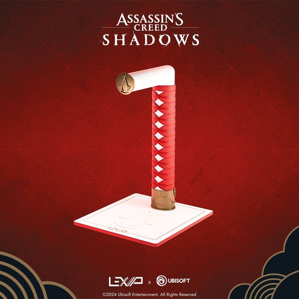 Stand casti Assasin's Creed-Shadows, alb-rosu