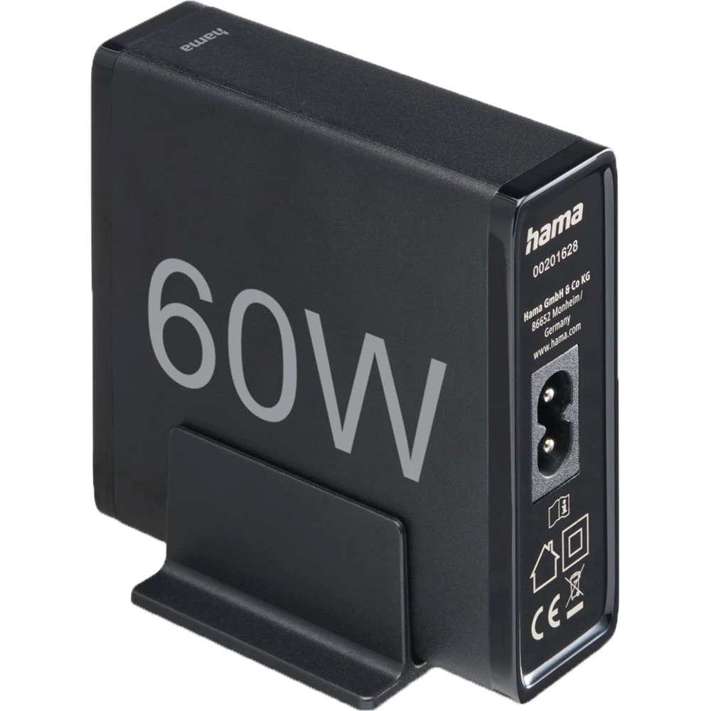 Statie incarcare HAMA 201628, 2xUSB-A 20W, 2xUSB-C Power Delivery (PD) 40W, negru