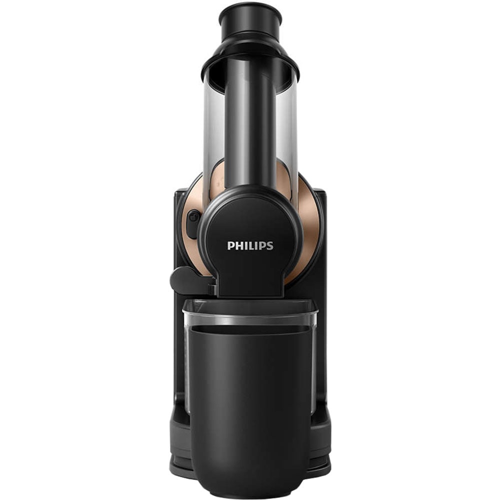 Storcator fructe si legume PHILIPS Viva Collection HR1888/70, 1l, 150W, 1 treapta viteza, negru-auriu