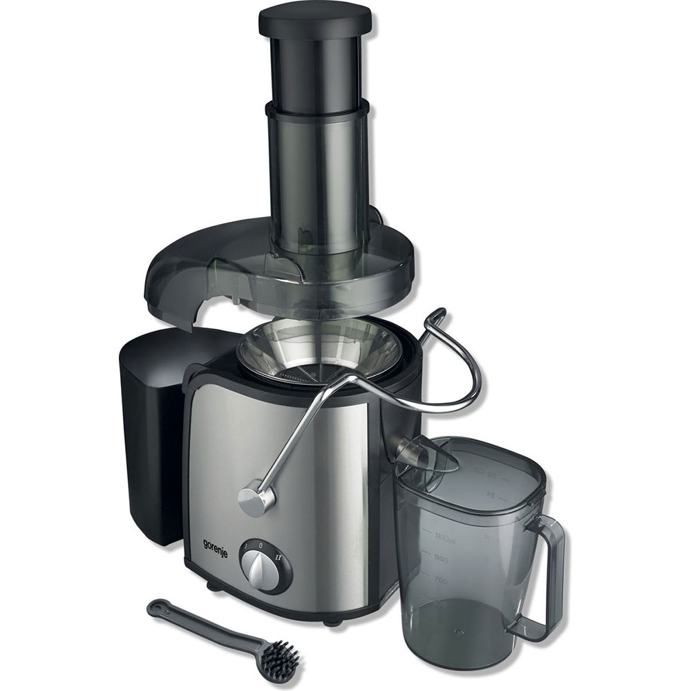 Storcator fructe si legume GORENJE JC805EII, 1.1l, 800W, 2 trepte putere, negru-argintiu