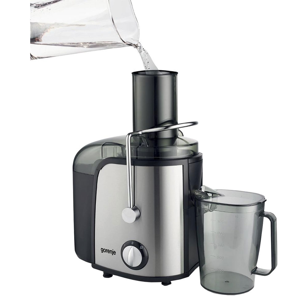 Storcator fructe si legume GORENJE JC805EII, 1.1l, 800W, 2 trepte putere, negru-argintiu