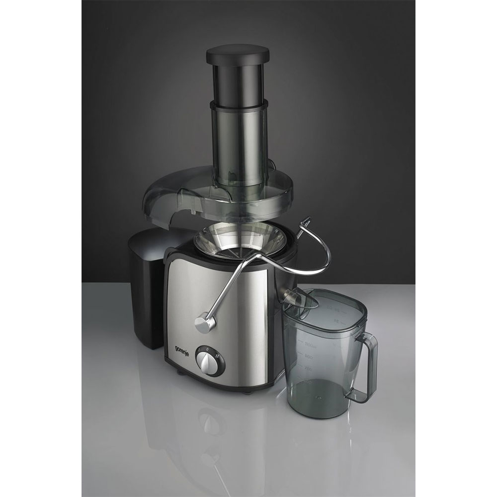 Storcator fructe si legume GORENJE JC805EII, 1.1l, 800W, 2 trepte putere, negru-argintiu