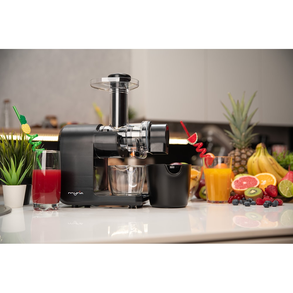 Storcator fructe si legume MYRIA MY4454, 0.5l, 200W, 2 trepte viteza, negru