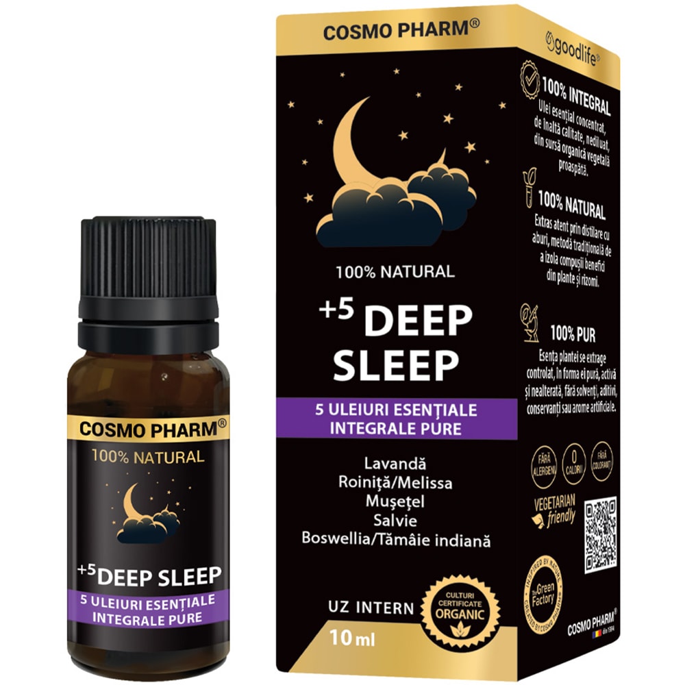 Ulei esential 5 Deep Sleep, 10 ml, COSMO PHARM
