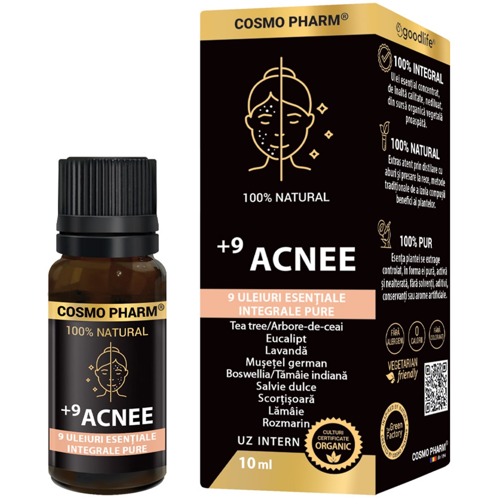 Ulei esential 9 Acnee, 10 ml, COSMO PHARM