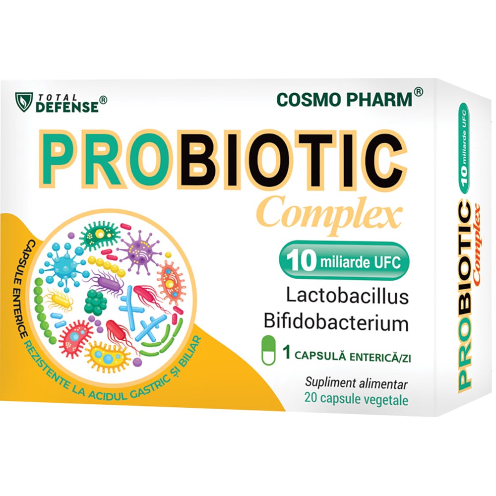 Supliment alimentar Probiotic Complex 10 UFC, 20 capsule, COSMO PHARM