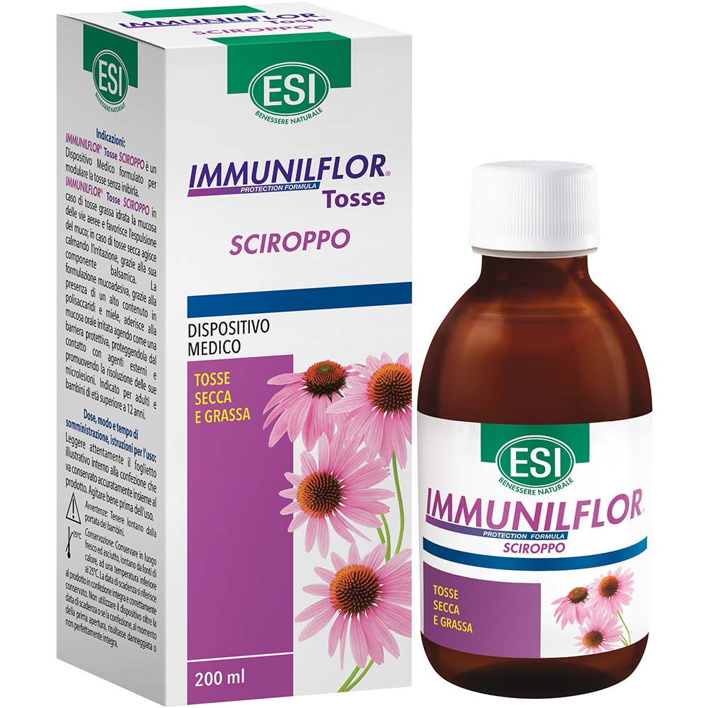 Supliment alimentar Immunilflor Sirop tuse Adult, 200 ml, ESI