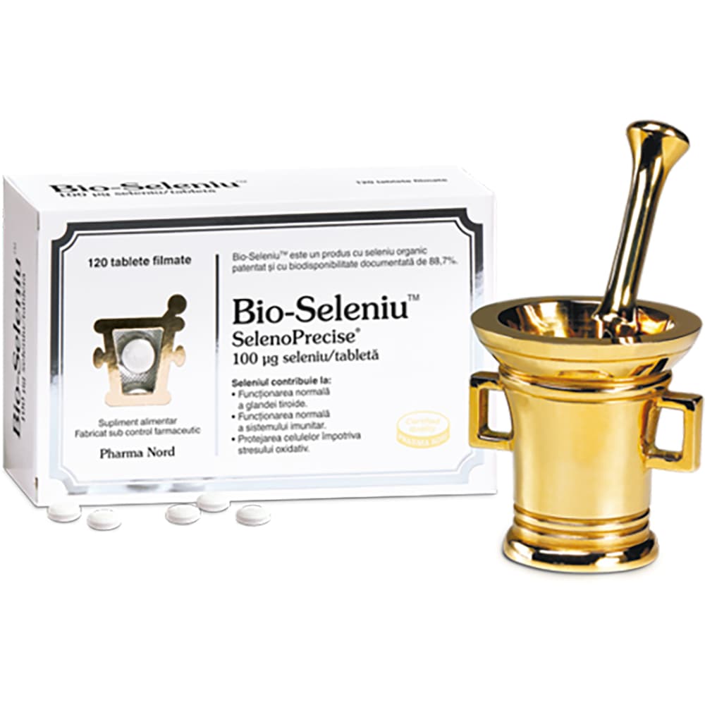 Supliment alimentar Bio-Seleniu SelenoPrecise 100 mg, 120 comprimate, PHARMA NORD