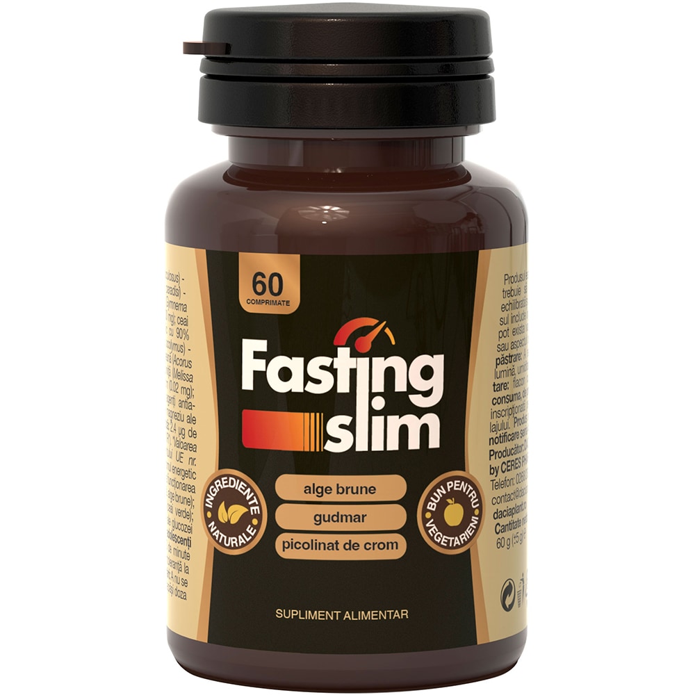 Supliment alimentar Fasting Slim, 60 comprimate, DACIA PLANT