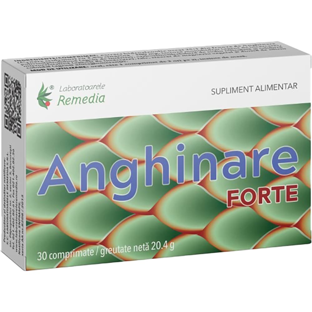 Supliment Anghinare Forte 500 mg, 30 comprimate, LABORATOARELE REMEDIA