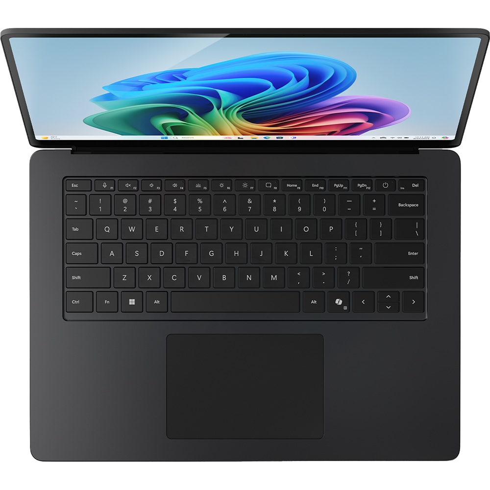 Laptop MICROSOFT Surface Laptop 7, Snapdragon X Elite-Qualcomm X1E-80-100 pana la 4.0GHz, 15" Touch, 16GB, SSD 512GB, Qualcomm Adreno, Windows 11 Home, Black