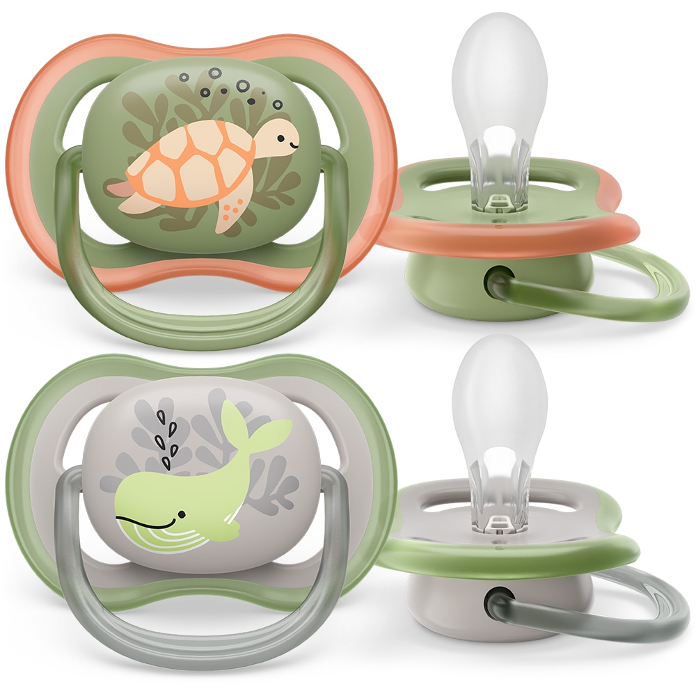 Suzeta PHILIPS AVENT Ultra Air SCF085/60, 6-18 luni, 2 buc, multicolor