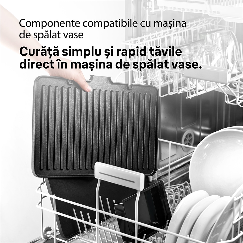 Gratar electric BRAUN MultiGrill 9 Pro CG9140, 2200W, argintiu-negru 