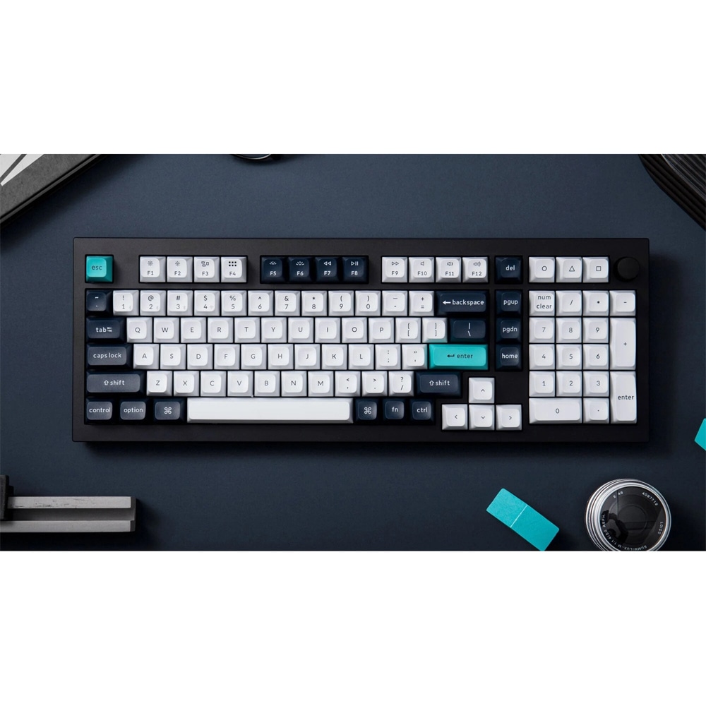 Tastatura Gaming Wireless mecanica KEYCHRON Q5 MAX Q5M-M3, Bluetooth, USB, Layout US, negru