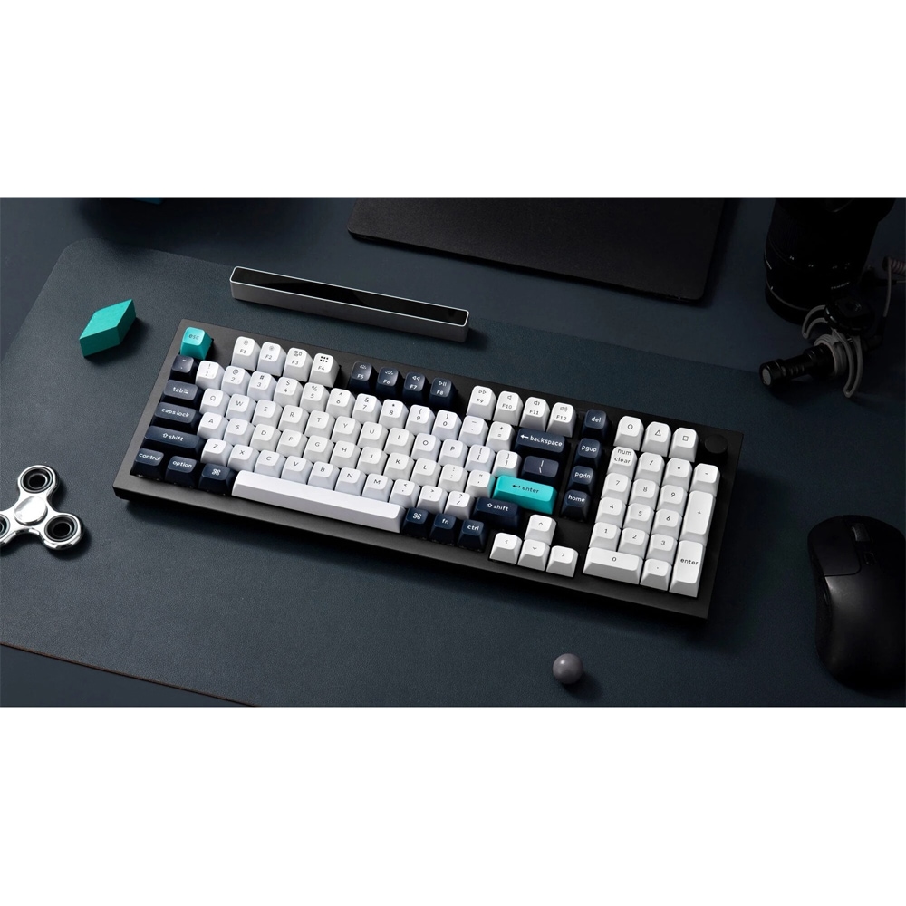 Tastatura Gaming Wireless mecanica KEYCHRON Q5 MAX Q5M-M3, Bluetooth, USB, Layout US, negru