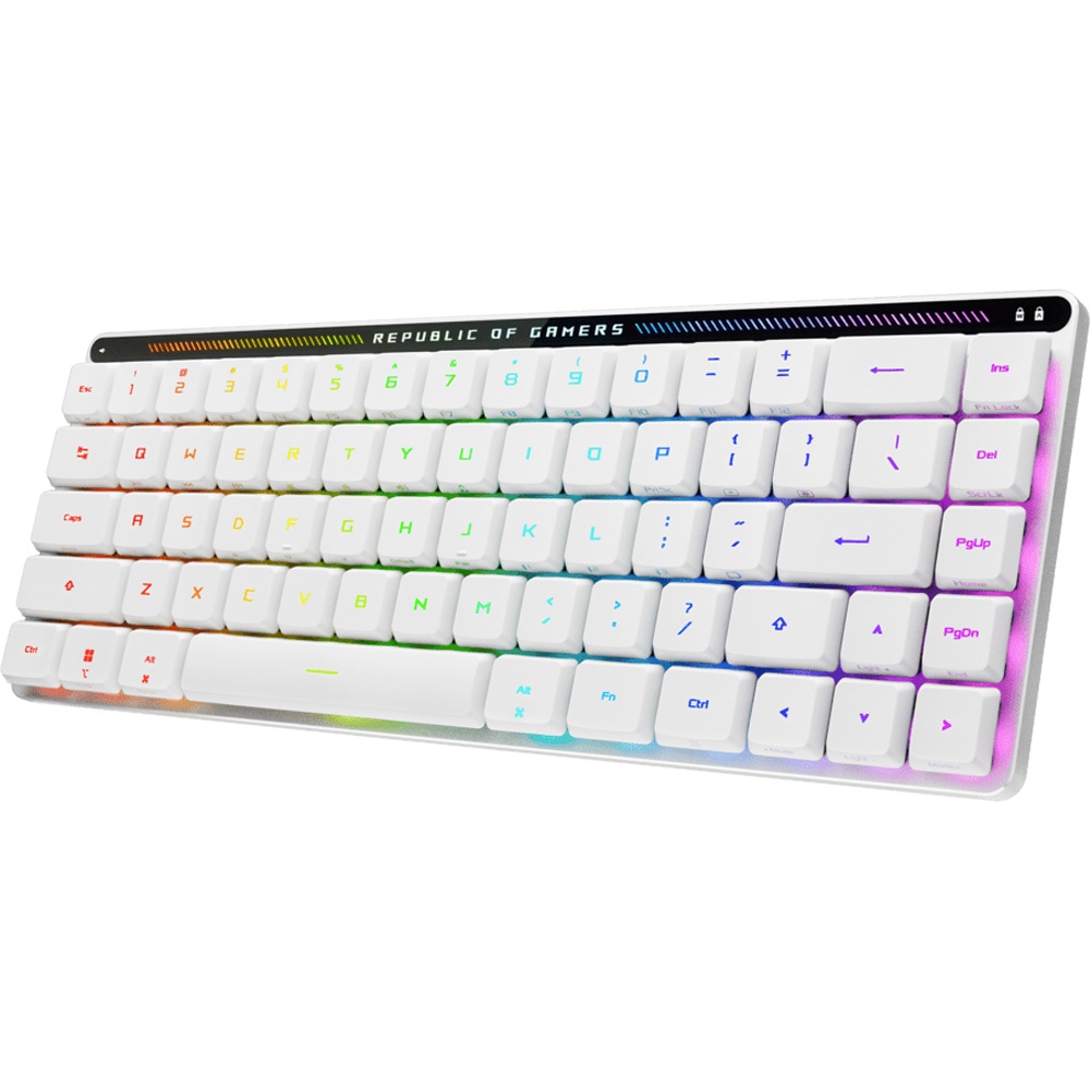 Tastatura Gaming Wireless mecanica ASUS ROG Falchion RX Low Profile, Bluetooth, Layout US, negru