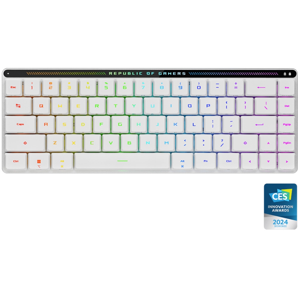 Tastatura Gaming Wireless mecanica ASUS ROG Falchion RX Low Profile, Bluetooth, Layout US, negru