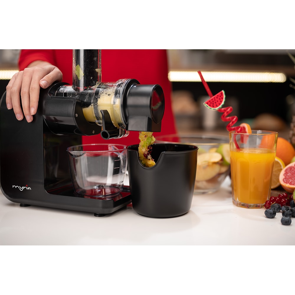 Storcator fructe si legume MYRIA MY4454, 0.5l, 200W, 2 trepte viteza, negru