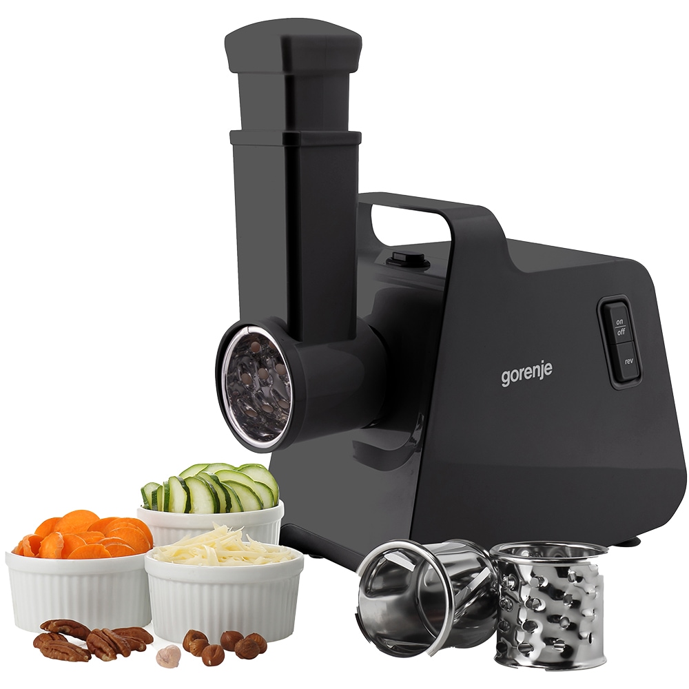 Masina de tocat carne GORENJE MG2001SB, 2.6kg/min, 2000W, accesoriu carnati/radere/feliere, negru