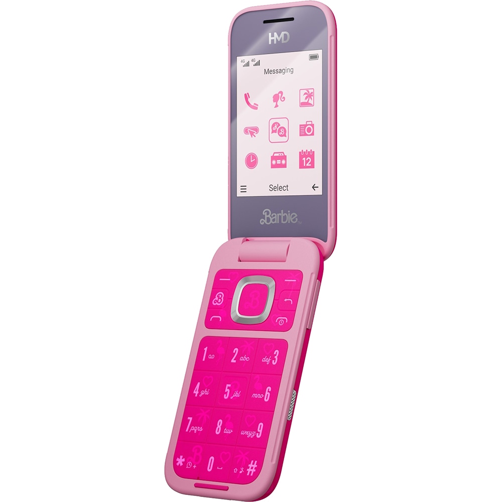 Telefon HMD Barbie Phone, 128MB, 64MB RAM, 4G, Dual SIM, Pink
