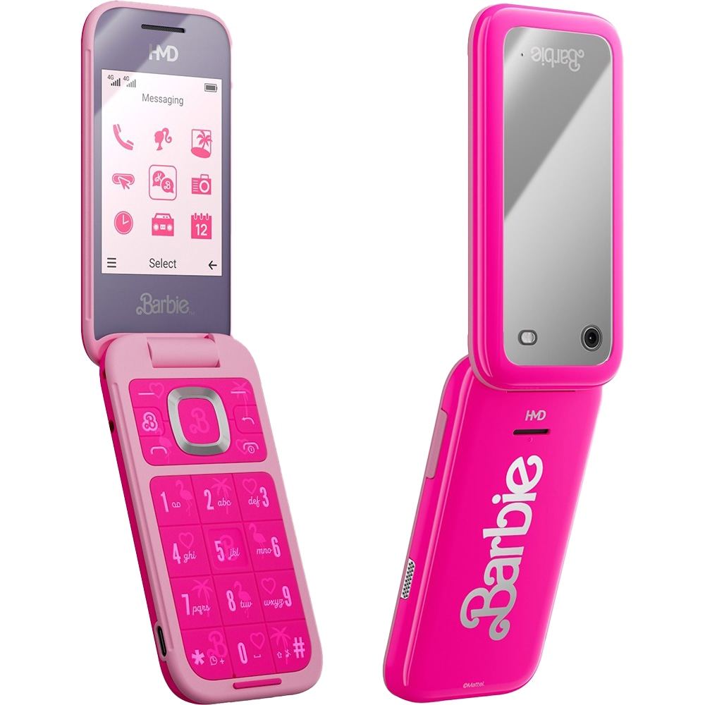 Telefon HMD Barbie Phone, 128MB, 64MB RAM, 4G, Dual SIM, Pink