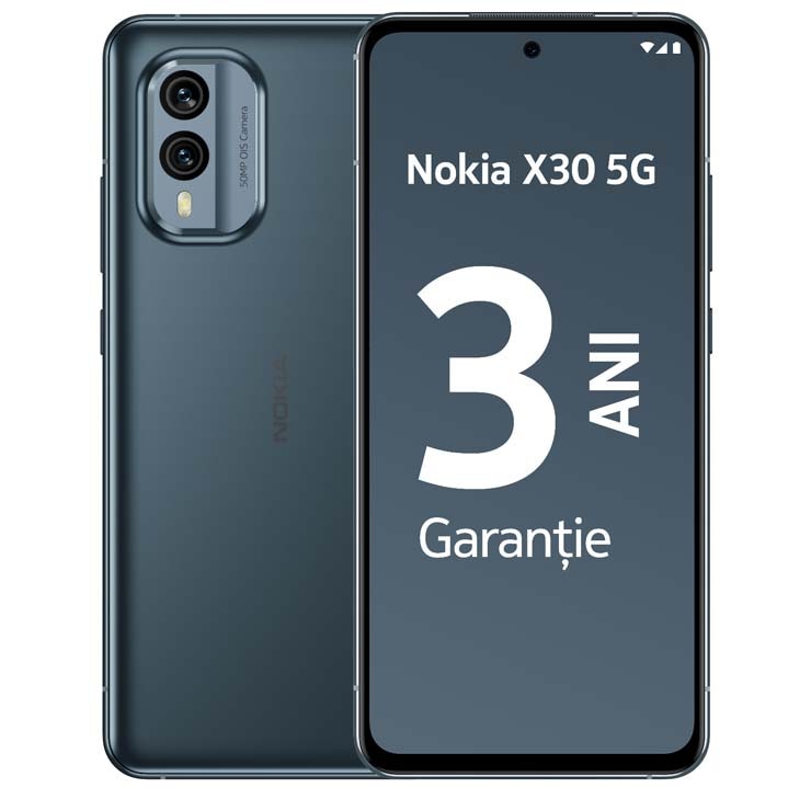 Telefon NOKIA X30 5G, 128GB, 6GB RAM, Dual SIM, Cloudy Blue