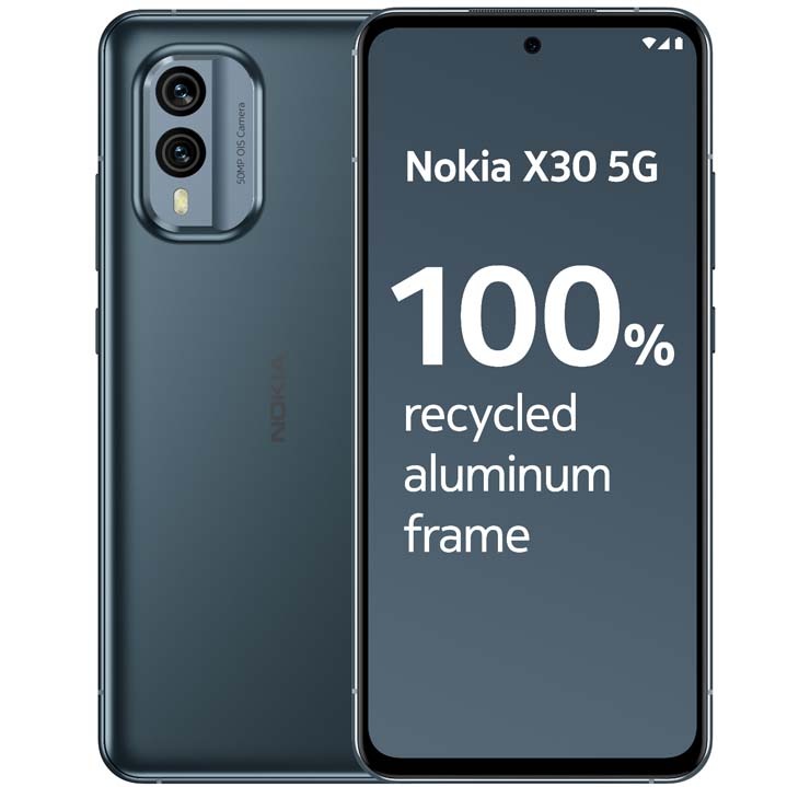 Telefon NOKIA X30 5G, 128GB, 6GB RAM, Dual SIM, Cloudy Blue