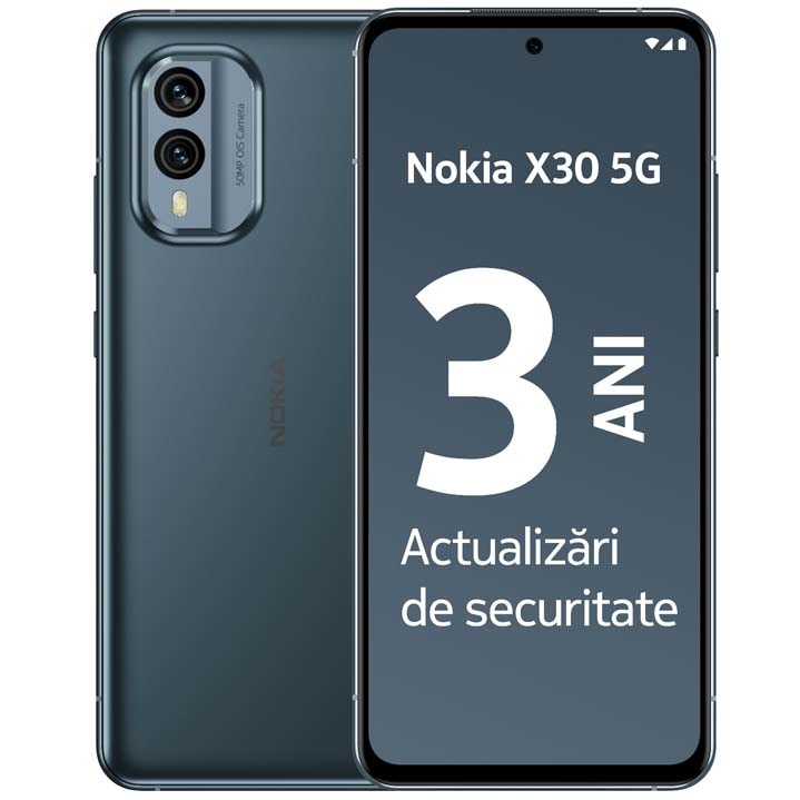 Telefon NOKIA X30 5G, 128GB, 6GB RAM, Dual SIM, Cloudy Blue