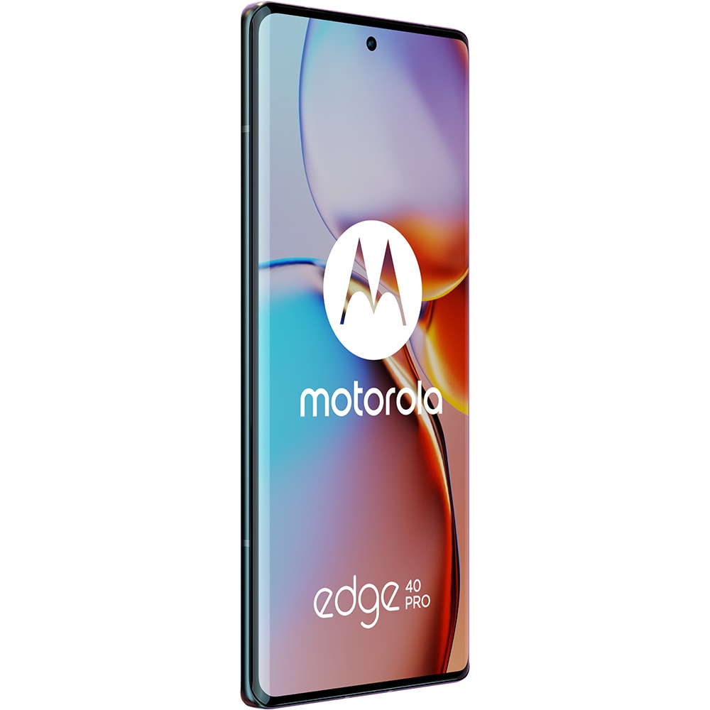 Telefon MOTOROLA Edge 40 Pro 5G, 256GB, 12GB RAM, Dual SIM, Interstellar Black