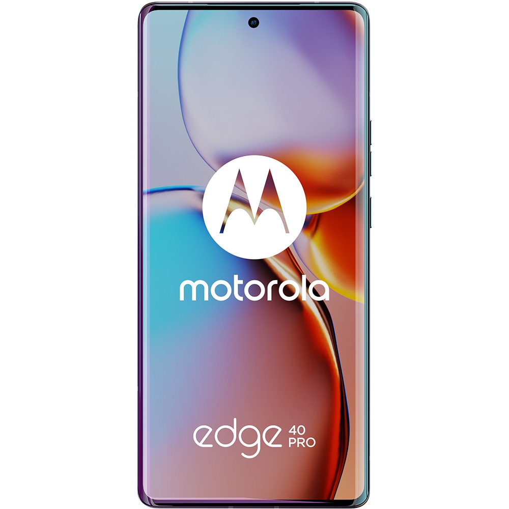 Telefon MOTOROLA Edge 40 Pro 5G, 256GB, 12GB RAM, Dual SIM, Interstellar Black