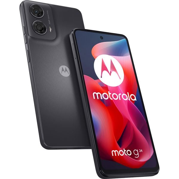 Telefon MOTOROLA Moto G24, 128GB, 8GB RAM, Dual SIM, Matte Charcoal