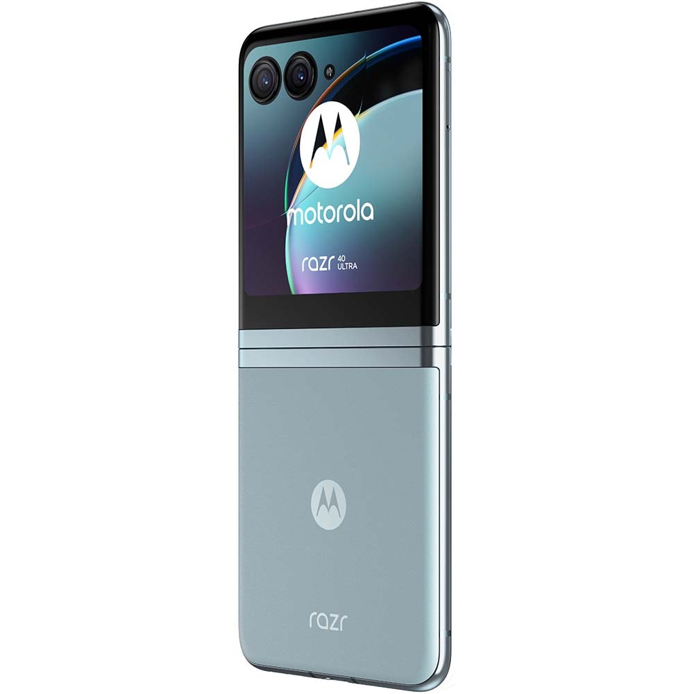Telefon MOTOROLA Razr 40 Ultra 5G, 256GB, 8GB RAM, Dual SIM, Glacier Blue
