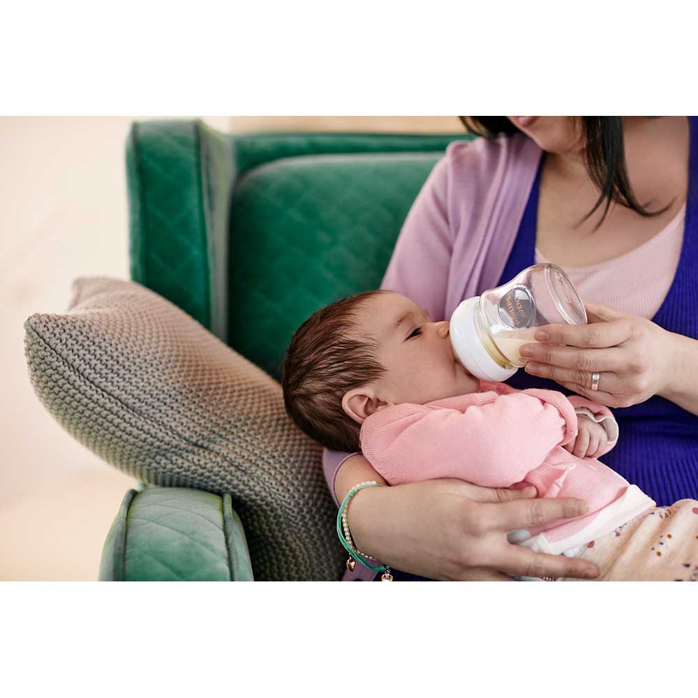 Set PHILIPS AVENT Natural Response SCD878/11: biberon 120ml + 2 biberoane 240ml + suzeta, flux lent, 0 luni+, multicolor