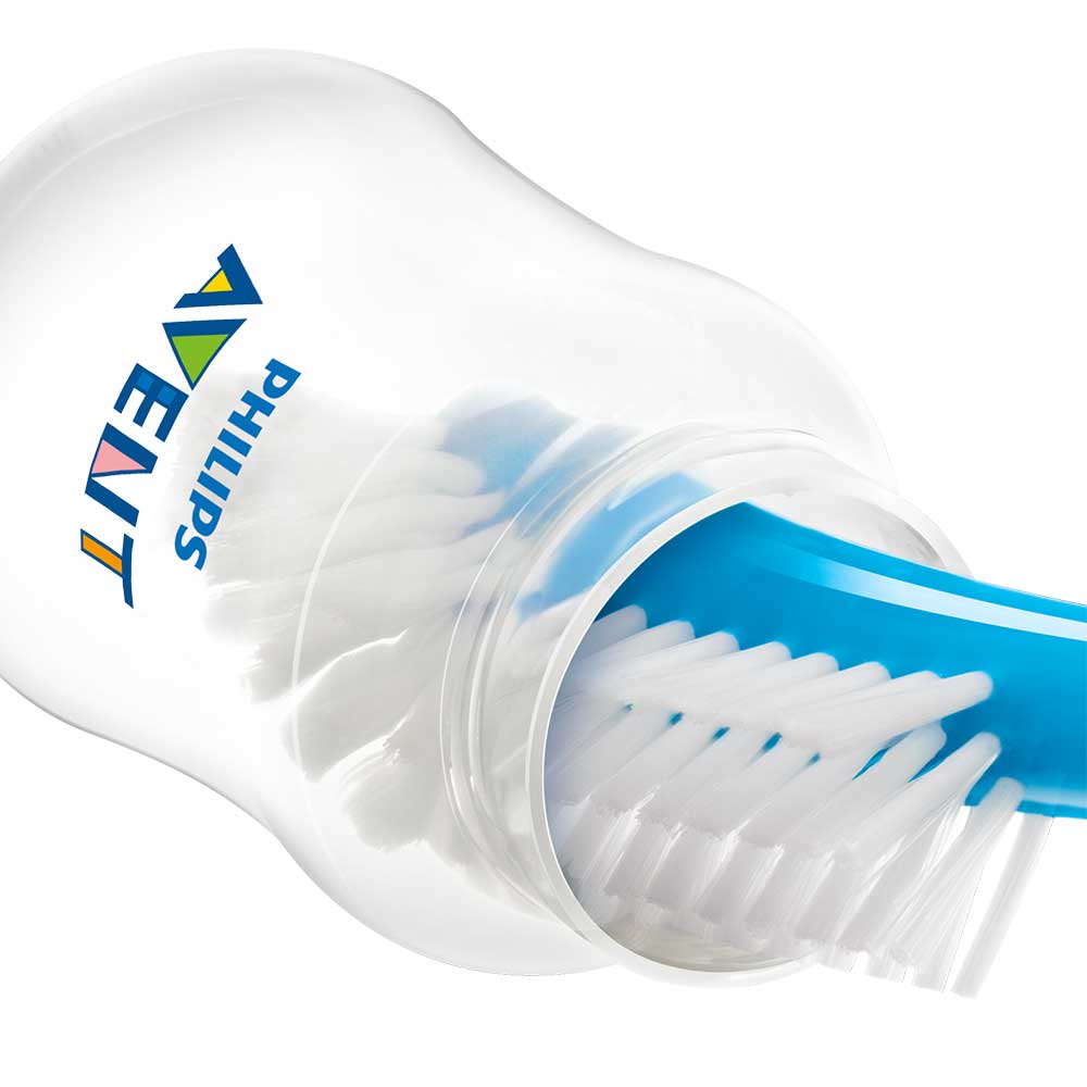 Set 2 biberoane anticolici PHILIPS AVENT SCY100/02, flux nou-nascut, 0 luni+, 125ml, alb-transparent