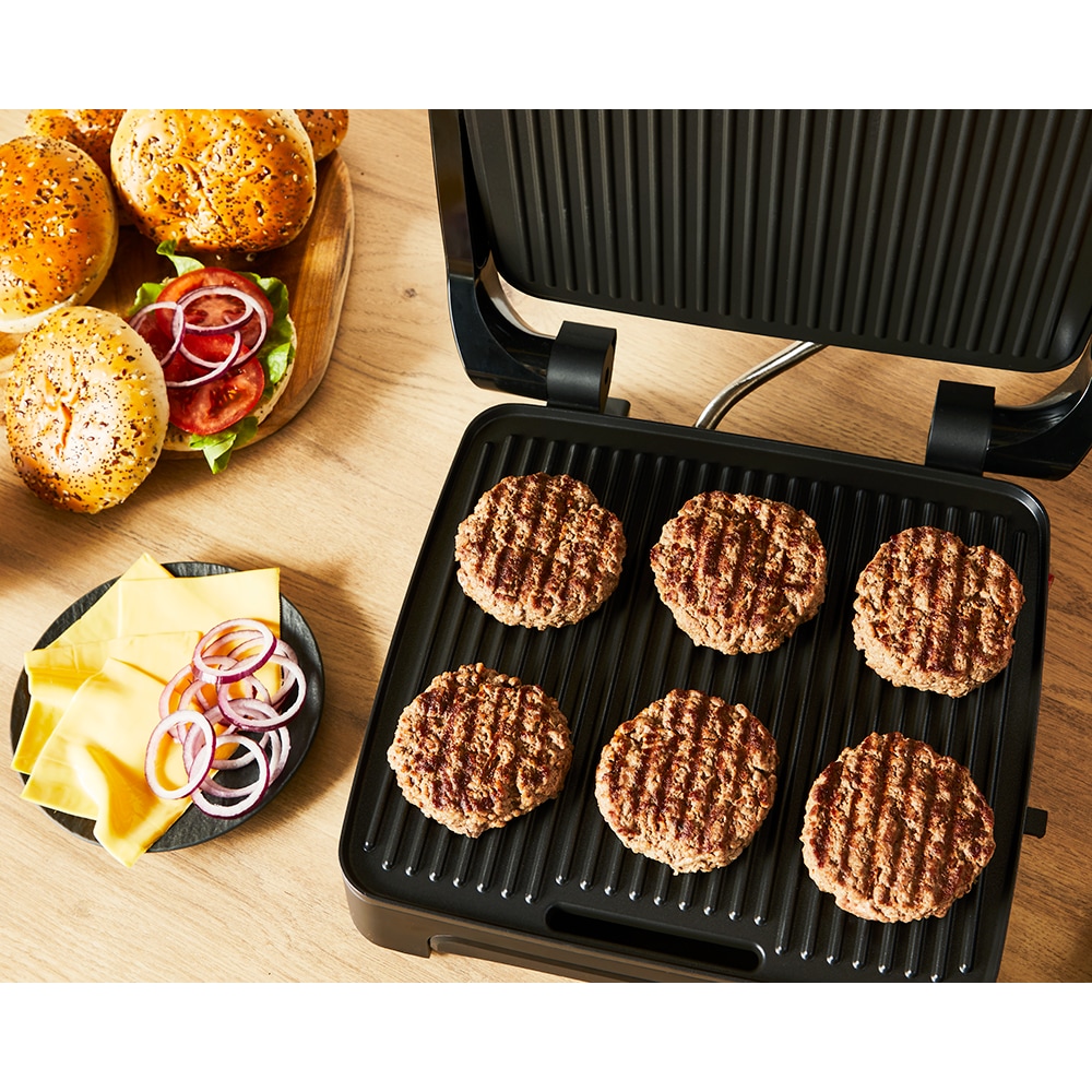 Gratar electric TEFAL Inicio Adjust GC272D10, 2180W, functie Panini, argintiu-negru