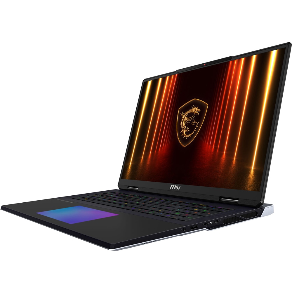 Laptop gaming MSI Titan 18 HX AI A2XWJG, Intel Core Ultra 9 285HX pana la 5.5GHz, 18" UHD+, 64GB, SSD 6TB, NVIDIA GeForce RTX 5090 24GB, Windows 11 Pro, Core Black
