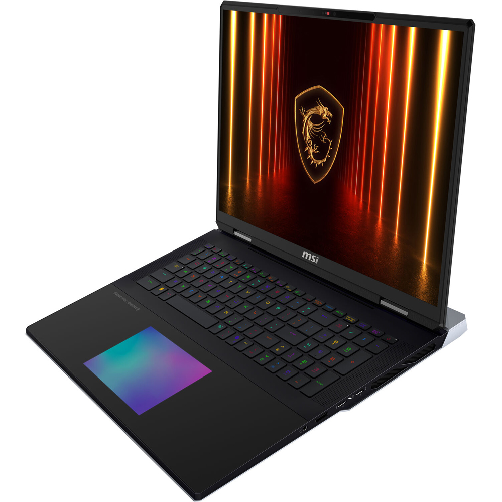 Laptop gaming MSI Titan 18 HX AI A2XWJG, Intel Core Ultra 9 285HX pana la 5.5GHz, 18" UHD+, 64GB, SSD 6TB, NVIDIA GeForce RTX 5090 24GB, Windows 11 Pro, Core Black