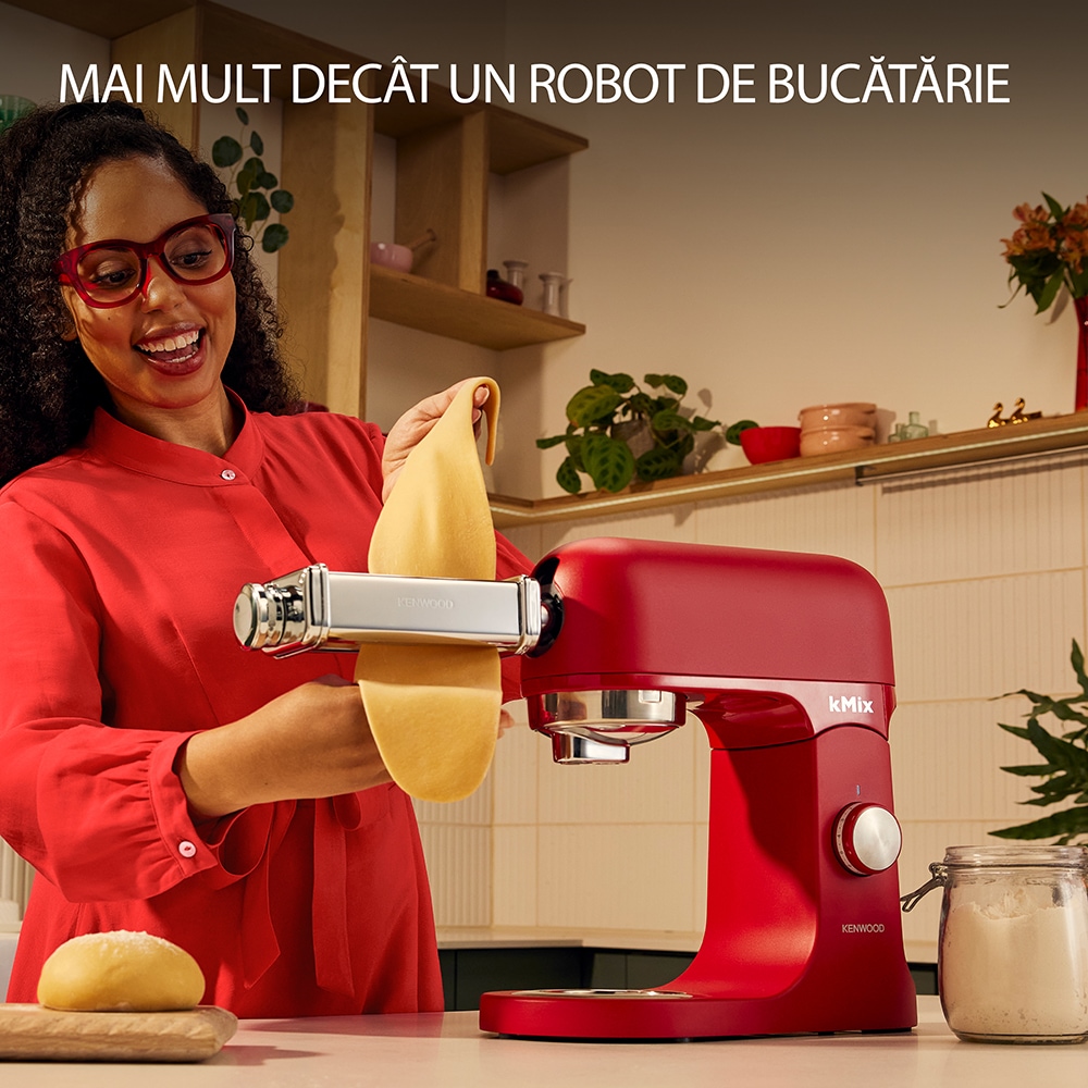 Robot de bucatarie KENWOOD kMiX KMX751ARD, vas 5l, 1000W, 6 trepte viteza, rosu