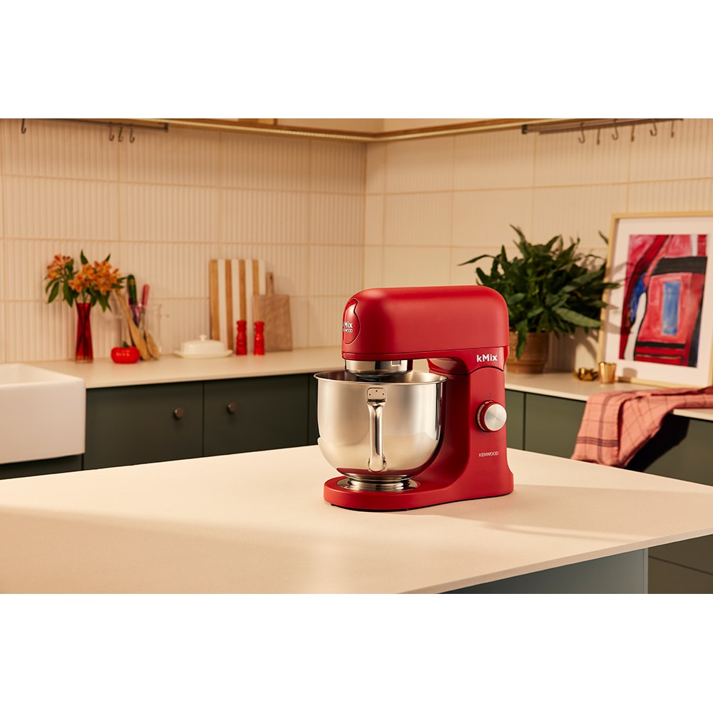Robot de bucatarie KENWOOD kMiX KMX751ARD, vas 5l, 1000W, 6 trepte viteza, rosu