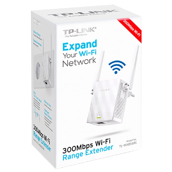Wireless Range Extender TP-LINK TL-WA855RE, 300 Mbps, alb