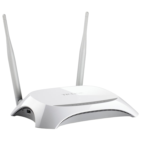 Router Wireless N300 TP-LINK TL-MR3420, 300Mbps, 3G/4G, USB 2.0, alb