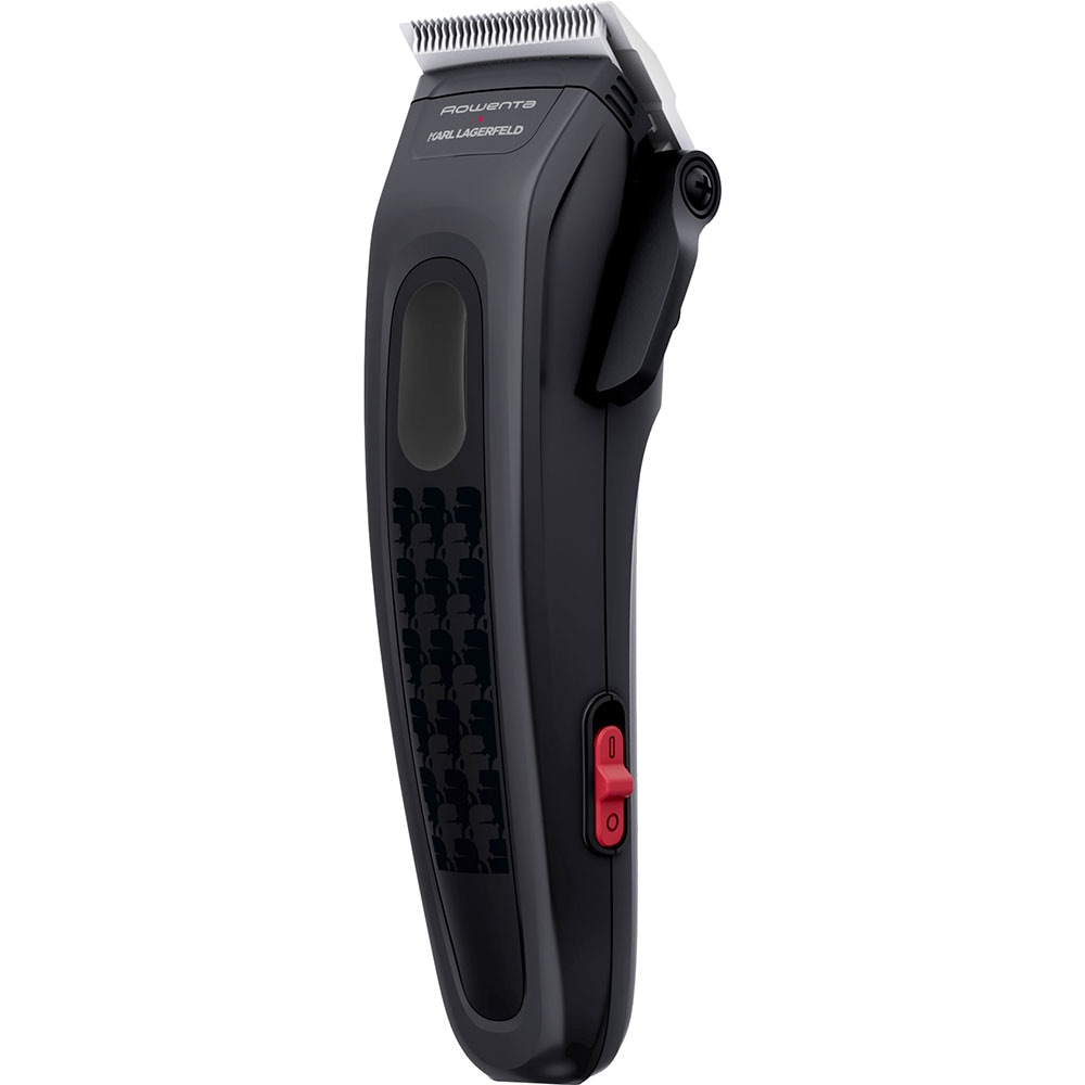 Aparat de tuns ROWENTA X Karl Lagerfeld Perfect Line TN152LF0, acumulator, 150 min autonomie, rosu-negru
