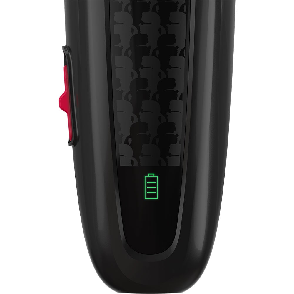 Aparat de tuns ROWENTA X Karl Lagerfeld Perfect Line TN152LF0, acumulator, 150 min autonomie, rosu-negru