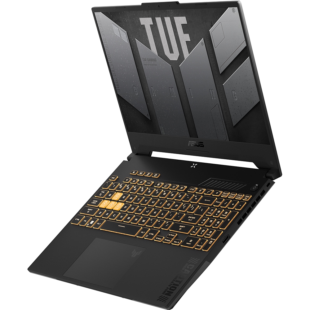 Laptop Gaming ASUS TUF F15 FX507ZI4-LP037, Intel Core i7-12700H pana la 4.7GHz, 15.6" Full HD, 16GB, SSD 1TB, NVIDIA GeForce RTX RTX4070 8GB, Free DOS, Mecha Gray