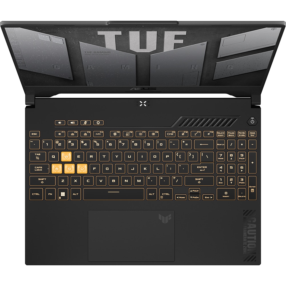 Laptop Gaming ASUS TUF F15 FX507ZI4-LP037, Intel Core i7-12700H pana la 4.7GHz, 15.6" Full HD, 16GB, SSD 1TB, NVIDIA GeForce RTX RTX4070 8GB, Free DOS, Mecha Gray